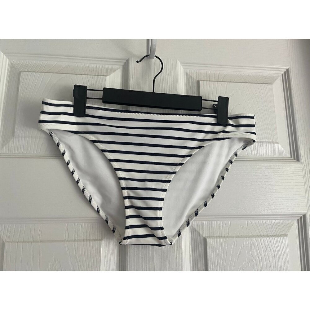 Aerie Swim Bottoms Large White Striped New